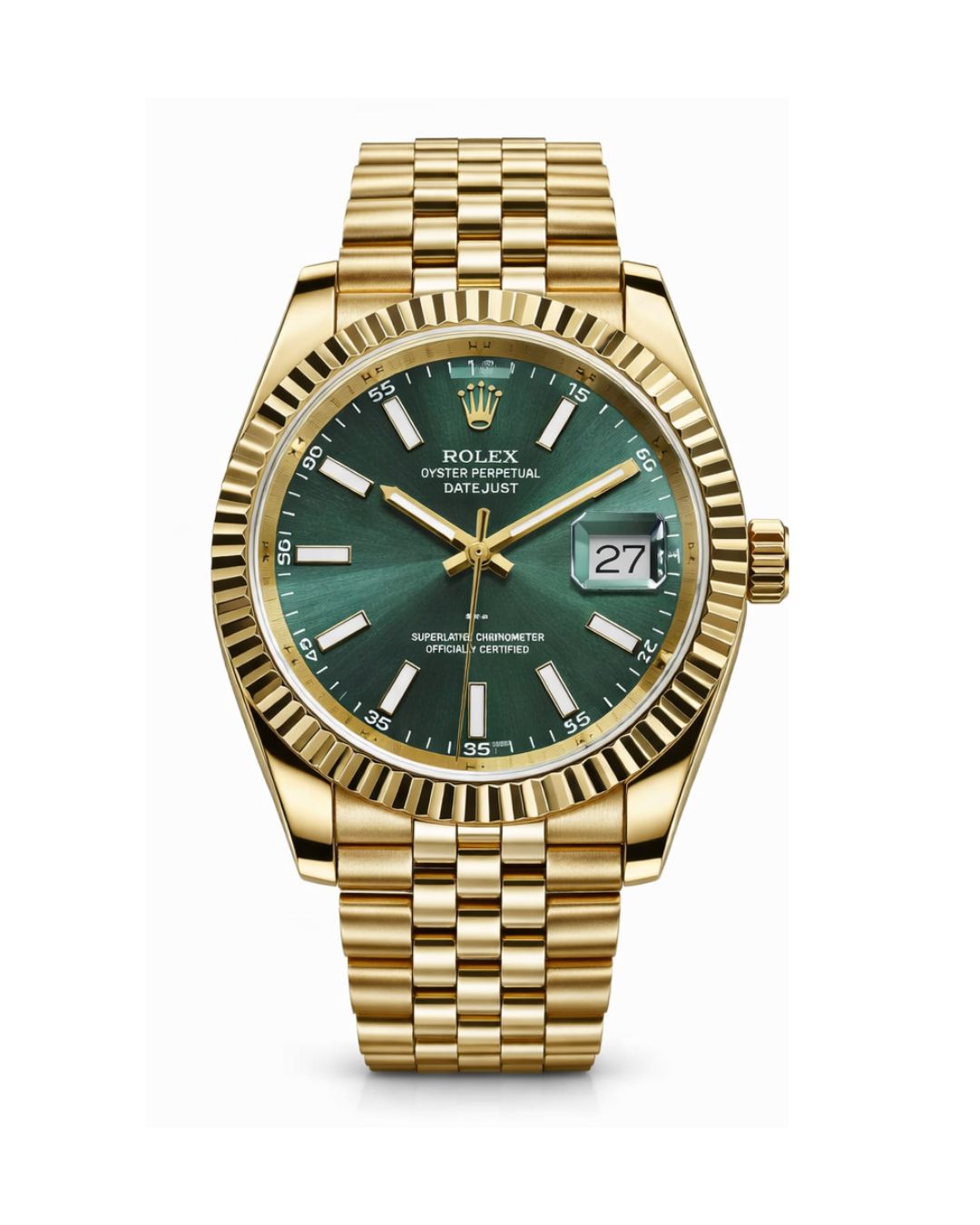 Datejust Style Gold – Mostrador Verde