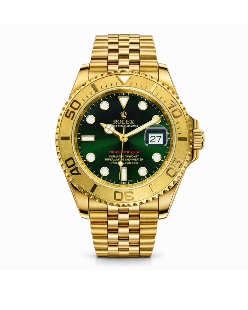 Yacht-Master Style Gold – Mostrador Verde