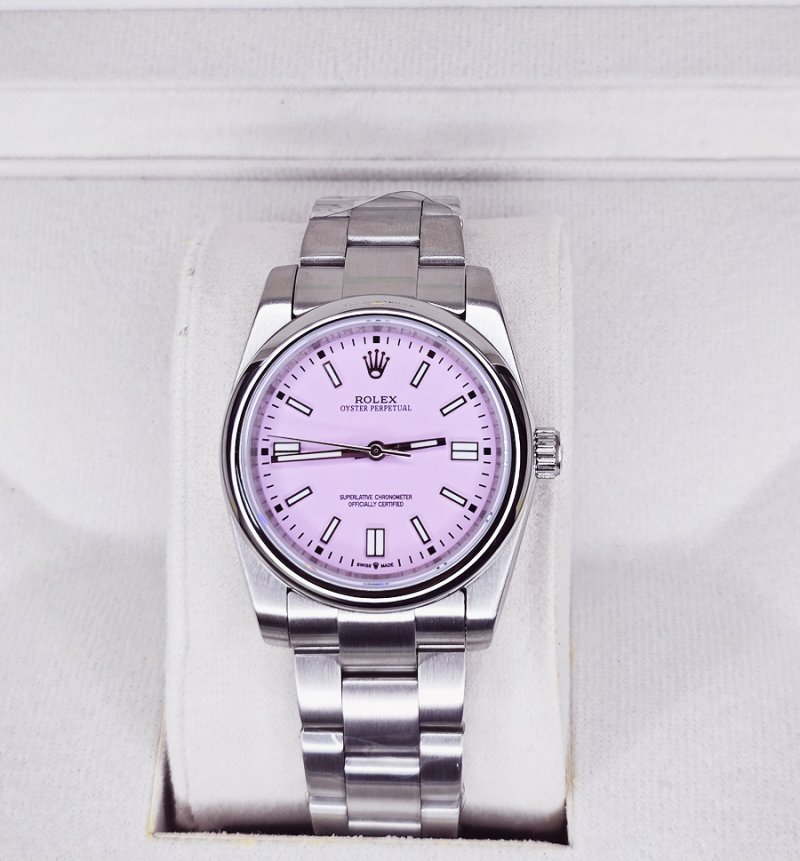 Oyster Perpetual – Mostrador Rosa