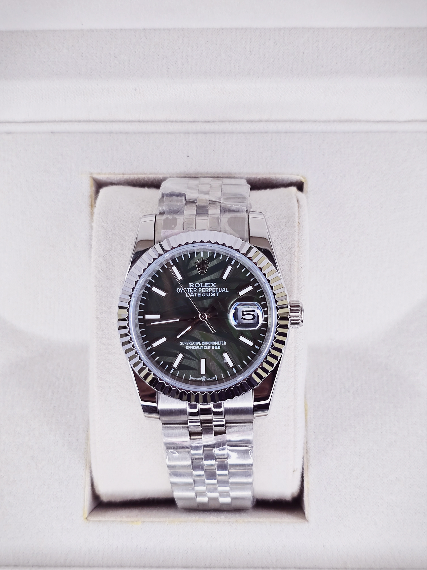 Datejust – Mostrador Verde Texturizado